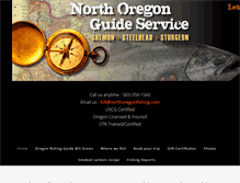 Tablet Screenshot of northoregonfishing.com